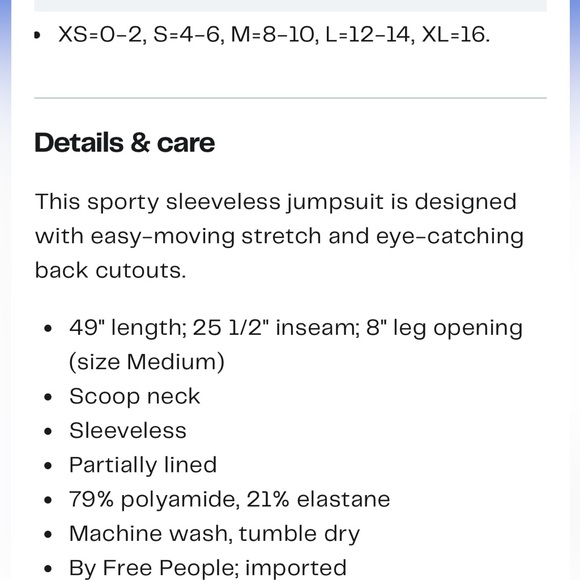 FP Movement Never Better Strappy Back Jumpsuit - Picture 5 of 5